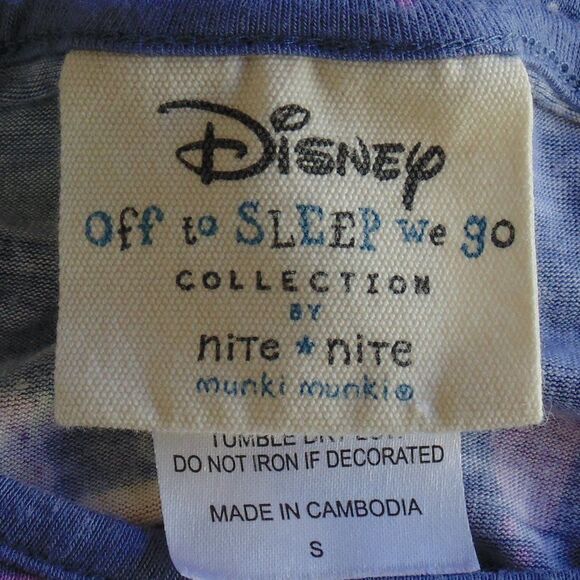 DISNEY X MUNKI MUNKI Nightgown, S, Tangled, Sleep shirt, Blue, Raglan 3/4 slvs - Picture 9 of 11